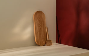 Handmade wooden cutting board shovel-like wooden spatula