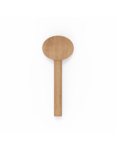 Oval wooden handmade spatula