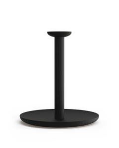 Wooden paper towel holder painted in black